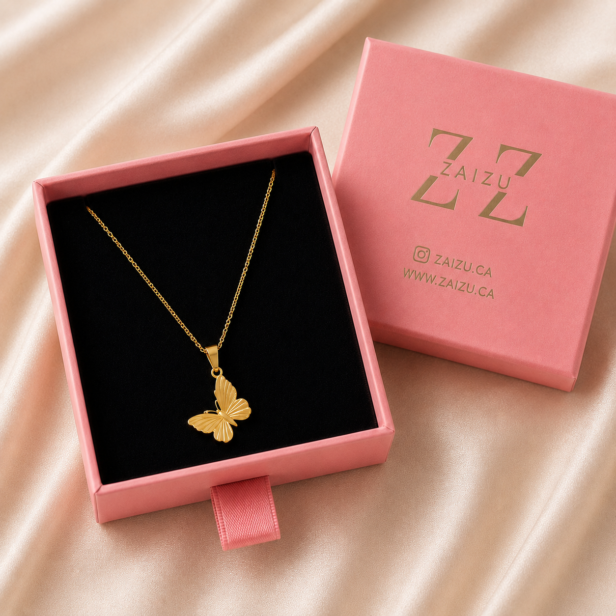 Butterfly Gold Necklace
