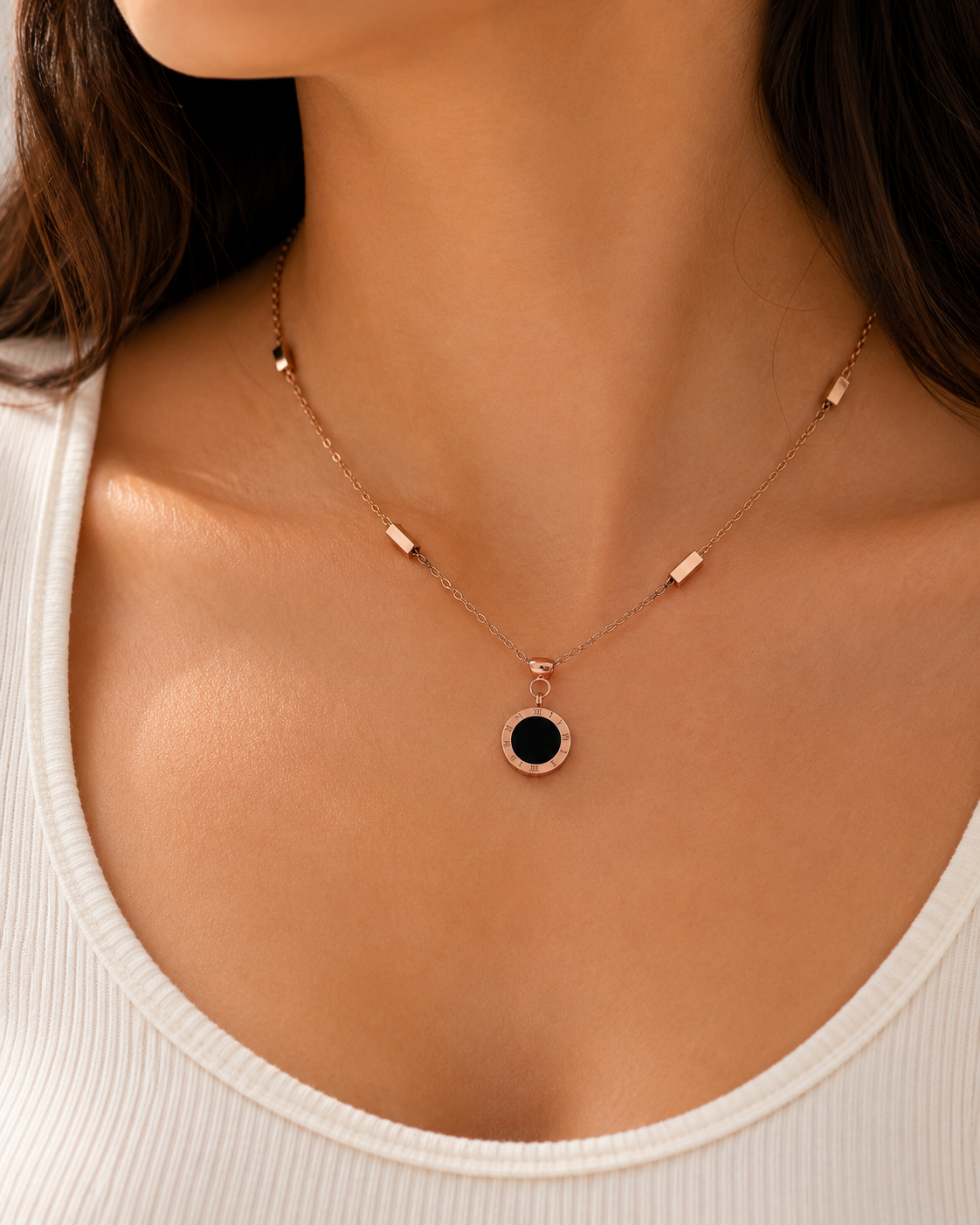 Day & Night Rose Gold Necklace