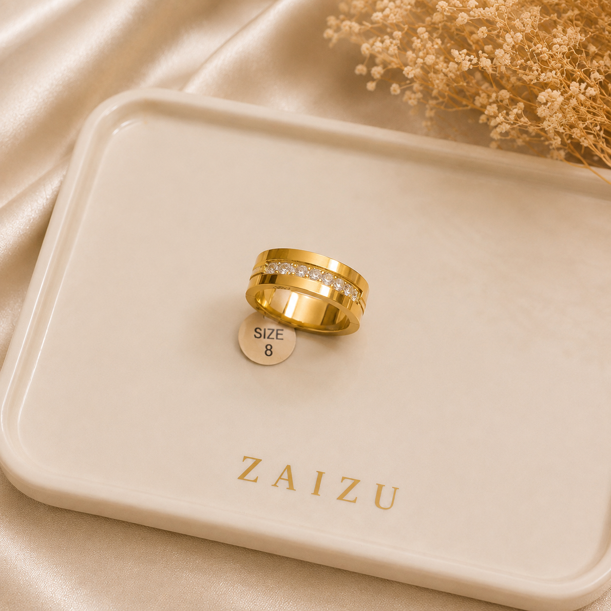 Aurora Pave Gold Ring