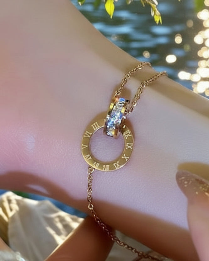 Double circle roman bracelet