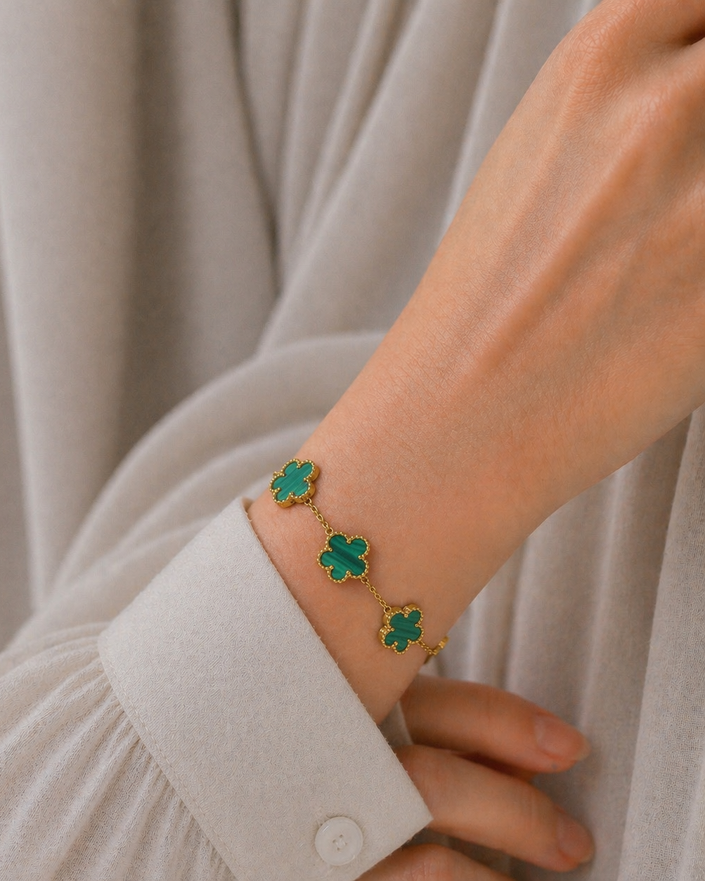 Flower Bracelet-Green