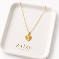 Radiant Heart Gold Necklace