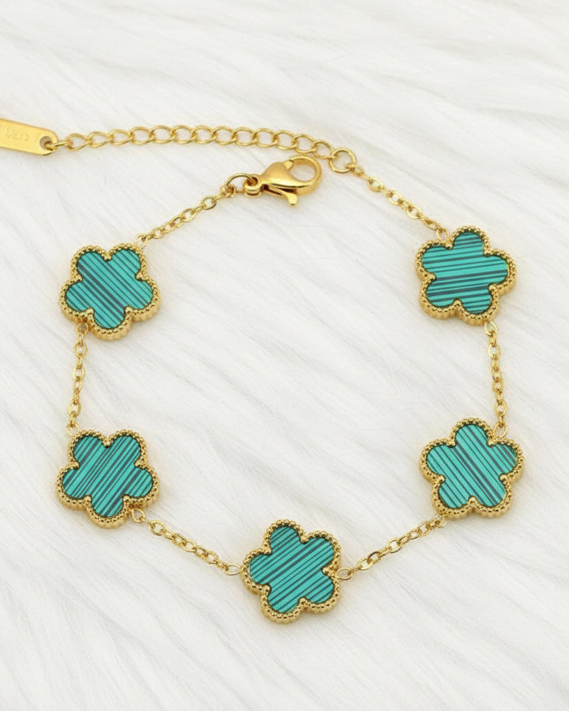 Flower Bracelet-Green