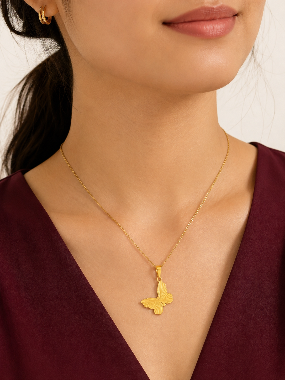 Butterfly Gold Necklace