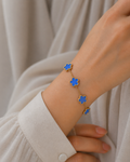Flower bracelet-Blue