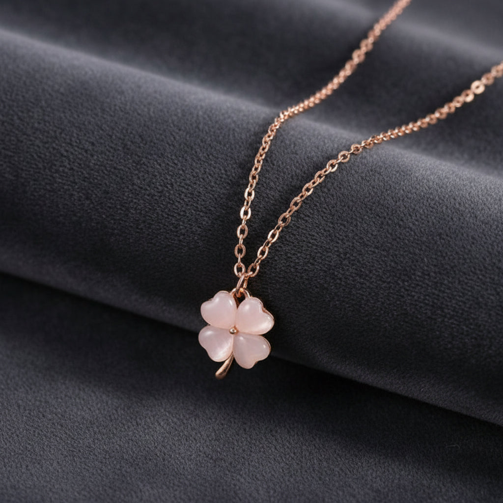 Pink Rose Necklace