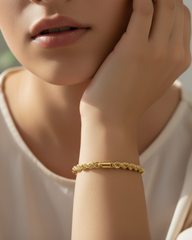 Rope chain bracelet
