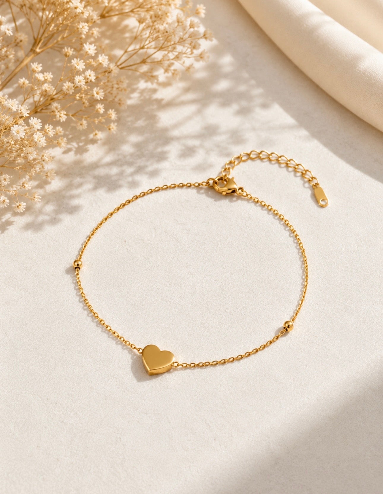 Heart Dainty Chain Bracelet