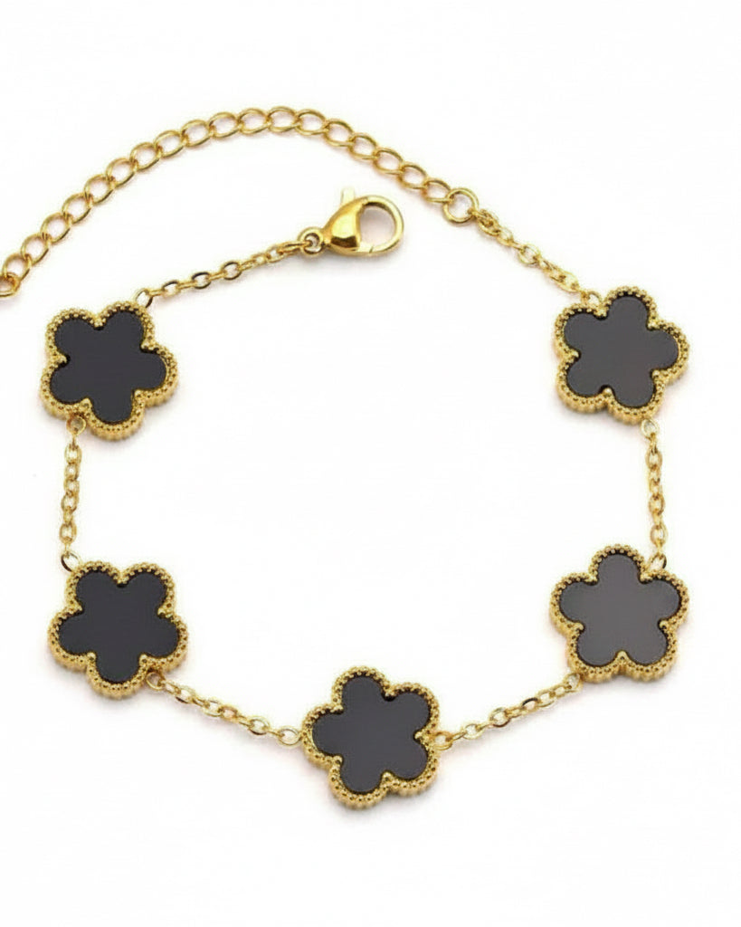 Flower bracelet-Black