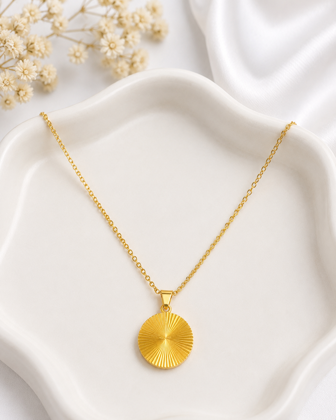 Sunburst Gold Necklace