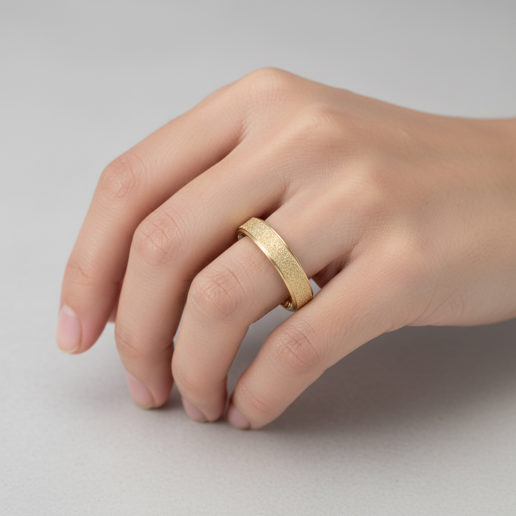 Frosted Engagement Ring