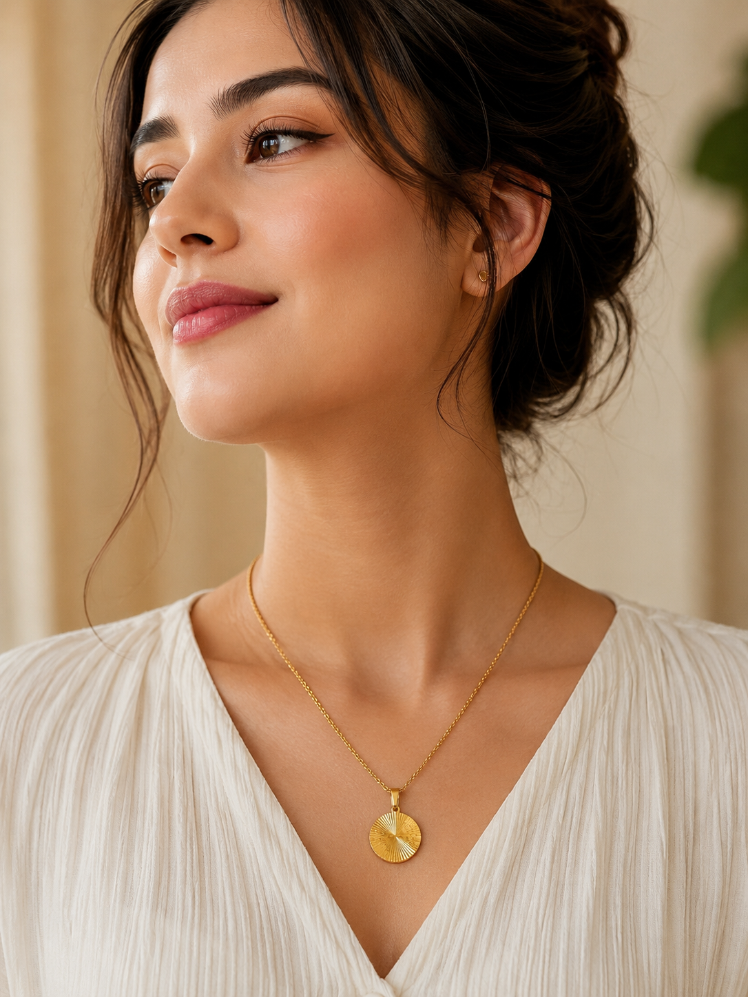 Sunburst Gold Necklace